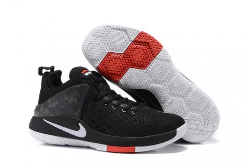 Nike Zoom Witness Lebron James Negro Rojo Gris Zapatos de baloncesto 884277-002