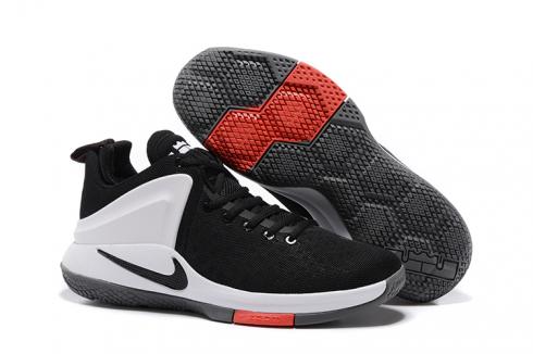 Zapatillas de baloncesto Nike Zoom Witness Lebron James negras y blancas 852439-003