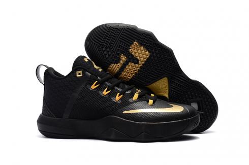Nike Ambassador IX 9 Lebron Jame Black Golden Men Basketball Shoes 852413