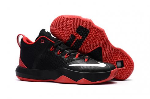 Nike Ambassador IX 9 Lebron Jame Black Red White Men Basketball Shoes 852413