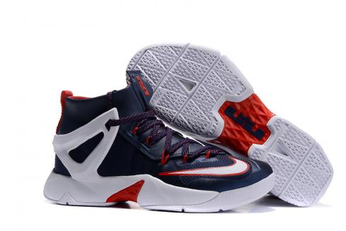 Zapatos de baloncesto Nike Ambassador VIII 8 USA azul marino rojo blanco para hombre 818678-416