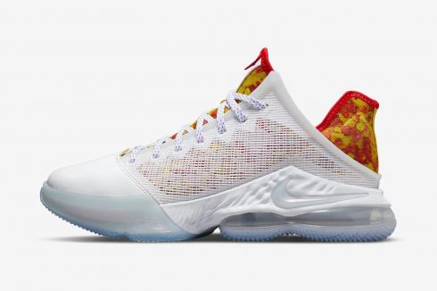 Nike Zoom LeBron 19 Low Magic Fruity Pebbles Wit Rood Geel DQ8344-100