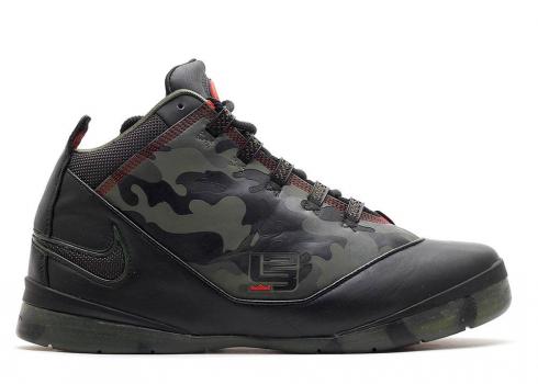 Nike Zoom Lebron Soldier 2 Camuflaje Oliva Fuego Negro Ejército 318694-302