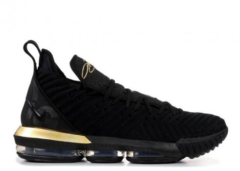 Nike Lebron Xvi Black Gold Metallic BQ5969-007