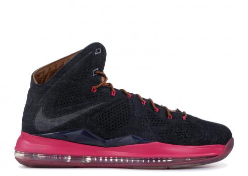 Lebron 10 Ext Denim Qs Denim Navy Hzlnt Mid Nvy Frbrry 597806-400