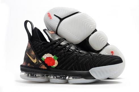 Nike LeBron 16 LBJ16 CNY Black Red Gold AO2595