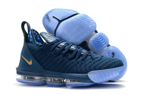 Nike LeBron 16 LBJ16 Philippines Peacock Blue Gold AO2595
