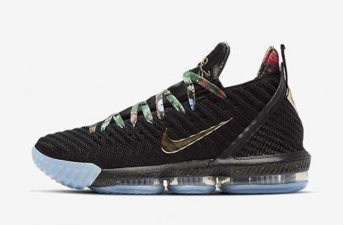 Boty Nike Zoom Lebron 16 Black Metallic Gold Rose Frost CI1517-001