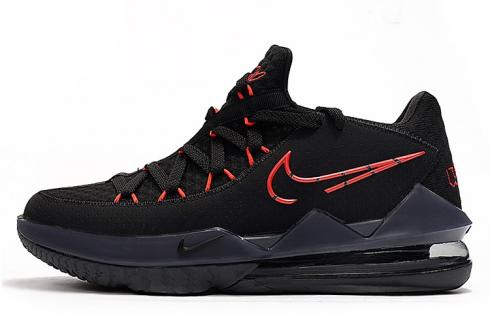 2020 Nike LeBron 17 Low Bred Siyah Üniversite Kırmızı Koyu Gri CD5007 001,ayakkabı,spor ayakkabı