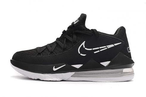 2020 Nike Lebron XVII 17 Low Schwarz Weiß Basketballschuhe CD5007-010