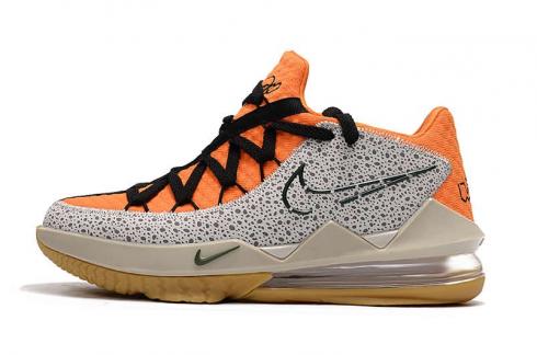 2020 Nike Lebron XVII 17 Low Orange Marble Grain баскетболни обувки CD5007-505