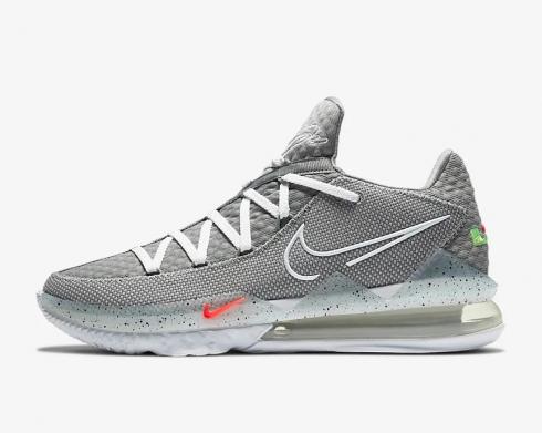 Nike Zoom LeBron 17 Low Particle Gris Blanco Negro CD5007-004