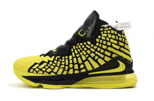 Nike Zoom Lebron XVII 17 Noir Citron Jaune James Chaussures de Basketball Date de sortie BQ3177-307