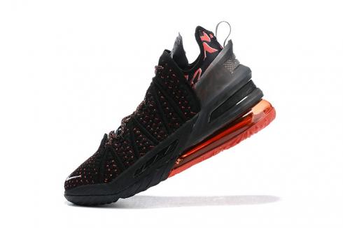 новый релиз Nike Zoom Lebron 18 XVIII Black Gym Red King James Баскетбольные кроссовки AQ9999-006