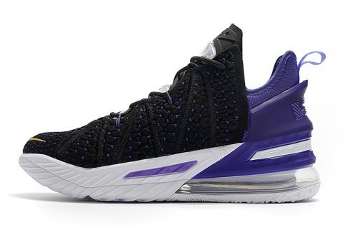 Nike LeBron 18 XVIII Low EP Black Purple CW2760-008 .