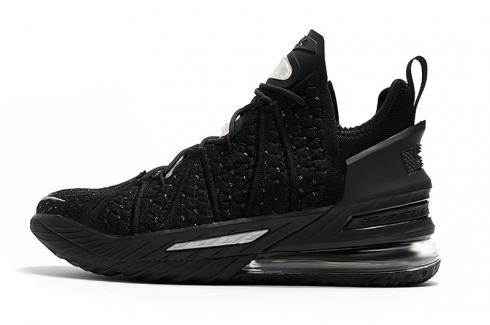 Nike LeBron 18 XVIII Low EP שחור לבן שחור CW2760-012