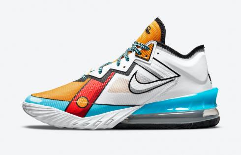 Nike Zoom LeBron 18 Low Stewie Griffin Limited Edition Wit Geel Teal CV7562-104