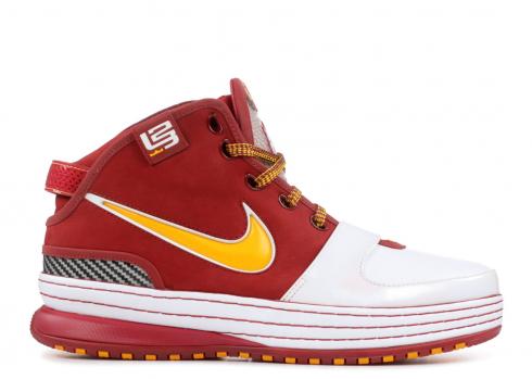 Zoom Lebron 6 Varsity Sol White Deal White Crimson 346526-171