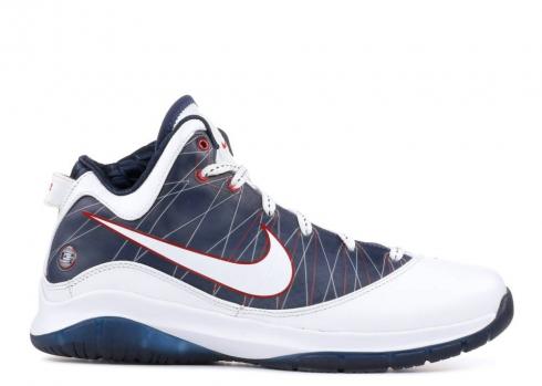 Nike Lebron 7 Ps Navy White Midnight Red 407639-100-