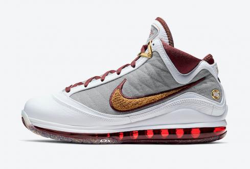 Nike Zoom LeBron 7 MVP White Team Red Wolf Grey Bronze CZ8915-100