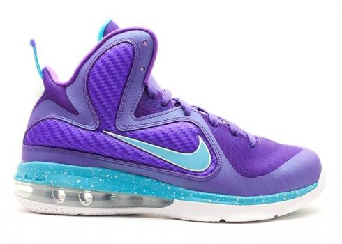 Nike Lebron 9 Gs Summit Lake Hornets Purple Blue Tyrkysová Bílá 472664-500