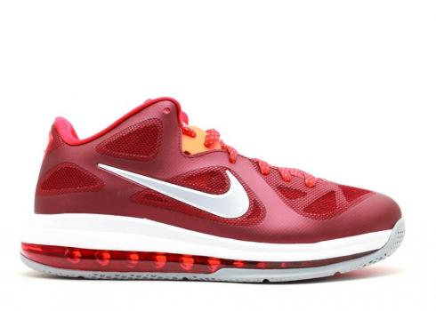 Nike Lebron 9 Low Cherry Chilling Grey Red Tm Total Atau Wolf 510811-600