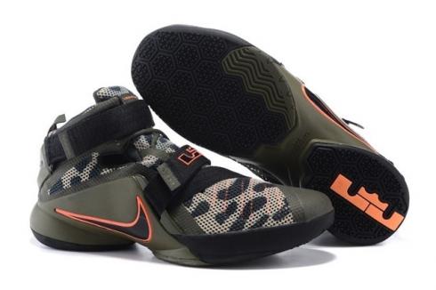 Nike Lebron Soldier IX PRM Hombres Hi Top Zapatillas de baloncesto Zapatillas de deporte Zapatos 749490-303