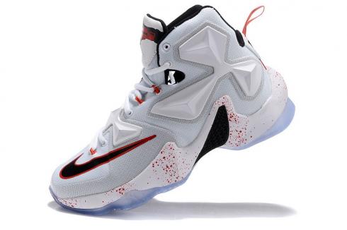 Nike LeBron 13 Friday the 13 White Black University Red 807219 106