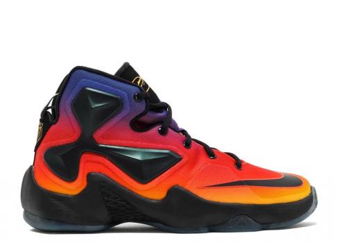 Nike Lebron 13 Db Gs Doernbecher Orange Sort Lilla Laser Crt 838990-805