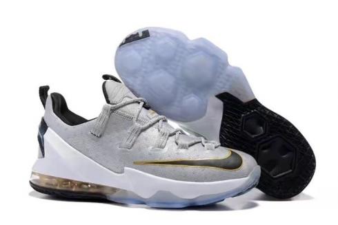 Nike Lebron XIII Low EP James 13 Men Basketball Shoes Wolf Grey Black Gold 831926