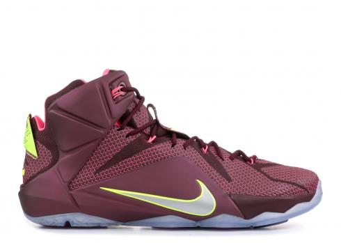 Nike Lebron XII 23 Chromosomes size 11.5 Black Pink Basketball Shoes  684593-006
