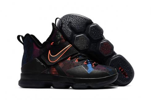 Nike Zoom Lebron XIV 14 Black Orange Blue Unisex Basketball Shoes SBR