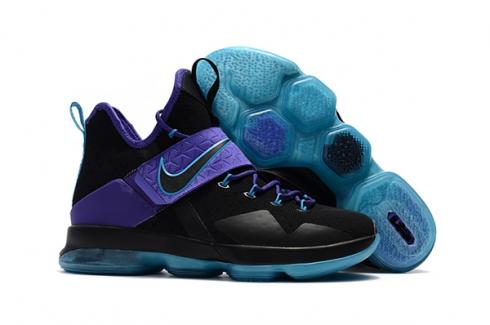 Nike Zoom Lebron XIV 14 Black Purple Blue Unisex Basketball Shoes SBR