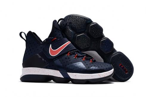 Nike Zoom Lebron XIV 14 Navy Blue Red White Unisex basketbalové boty SBR