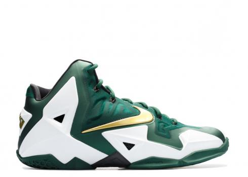 Lebron 11 Svsm Pe สีขาวสีเขียว HO13-MNBSKT-2472