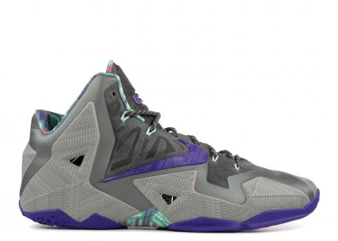 Lebron 11 Terracotta Warrior Elctr Purple Mn Mrcry Grey New 616175-005