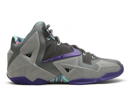 Lebron 11 Xdr Terracotta Warrior Elctr Purple Mn Mrcry Grey New 626374-005