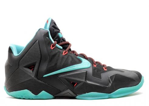 Nike Lebron 11 Jade Crimson Light Diffused Schwarz 616175-004