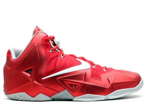Nike Lebron 11 Ohio State Away Varsity Red Grey 452098-144