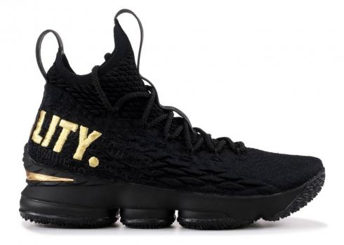 Nike Lebron Xv Equality Pe Black Gold 897648-007