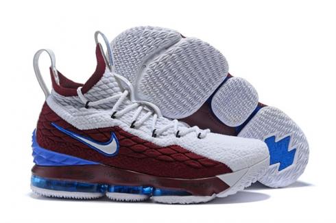 zapatos nike air max 2018 price 907 Nike Zoom Lebron XV 15 EP LBJ15 AZG White Red Blue 897649 Zoom Lebron XV 15 GmarShops