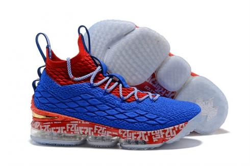 Lebron 15 shop red and blue