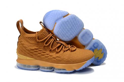 Nike Zoom Lebron XV 15 男子籃球鞋棕藍色