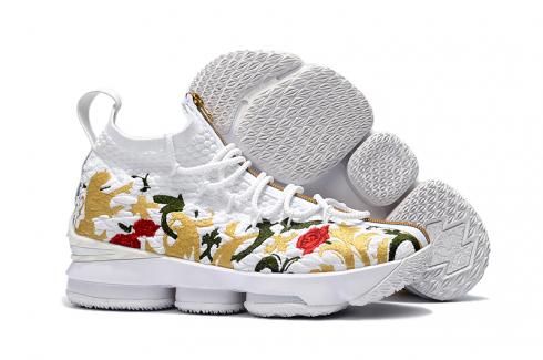 Nike Zoom Lebron XV 15 Pánské basketbalové boty White Flower