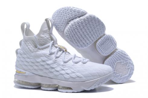 Nike Zoom Lebron XV 15 Męskie buty do koszykówki Białe złoto