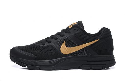 Nike Air Zoom Pegasus 30 Negro Oro Zapatos para correr para hombre 616242-080