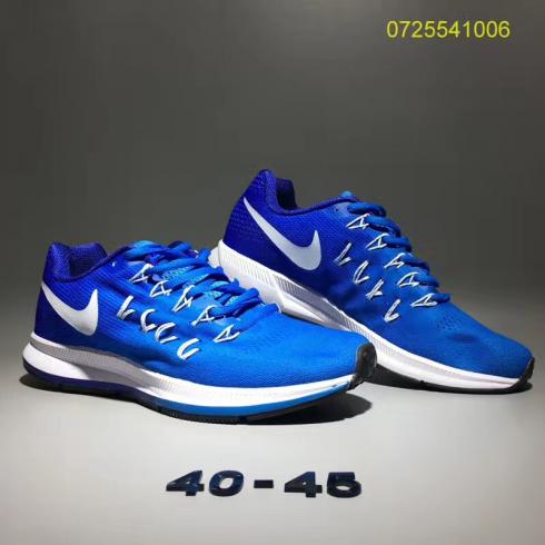 Nike Air Zoom Pegasus 33 Chaussures de course pour hommes Ocean Blue White