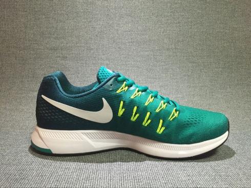 Nike Air Zoom Pegasus 33 รองเท้าวิ่งรองเท้าผ้าใบสีเขียวสีขาว 831352-313