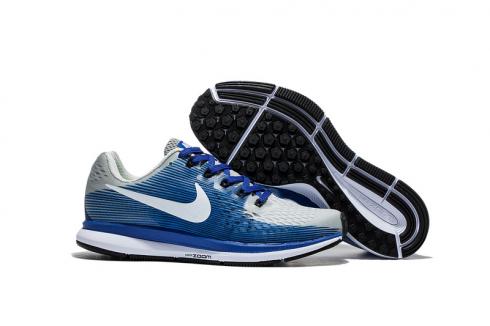 Nike Air Zoom Pegasus 34 EM Lichtblauw Wit Heren Loopschoenen Sneakers Trainers 880555-004