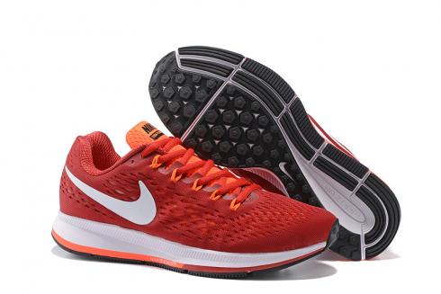Nike Air Zoom Pegasus 34 EM Chaussures de course pour hommes Baskets Baskets Crisom Orange Blanc 831350-002